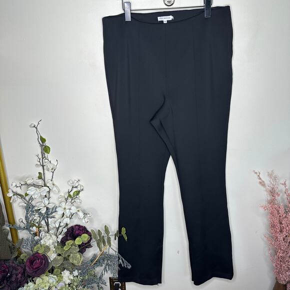 GOOD AMERICAN Scuba Flare Pants Black Sz 5 / 2X {3X34} - Picture 4 of 7